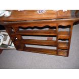 Mid-Century Oak Shelving/Plate Rack