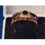 14ct Gold Ameythst Ring