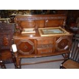 Well-Carved Victorian Oak Sideboard