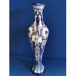 Moorcroft 2003 Floral Blue Vase