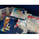 World Cup 1990/Italia 90 & USA 1994 Brochures, Tickets & Memorabiia inc rare Pele Collectors Card