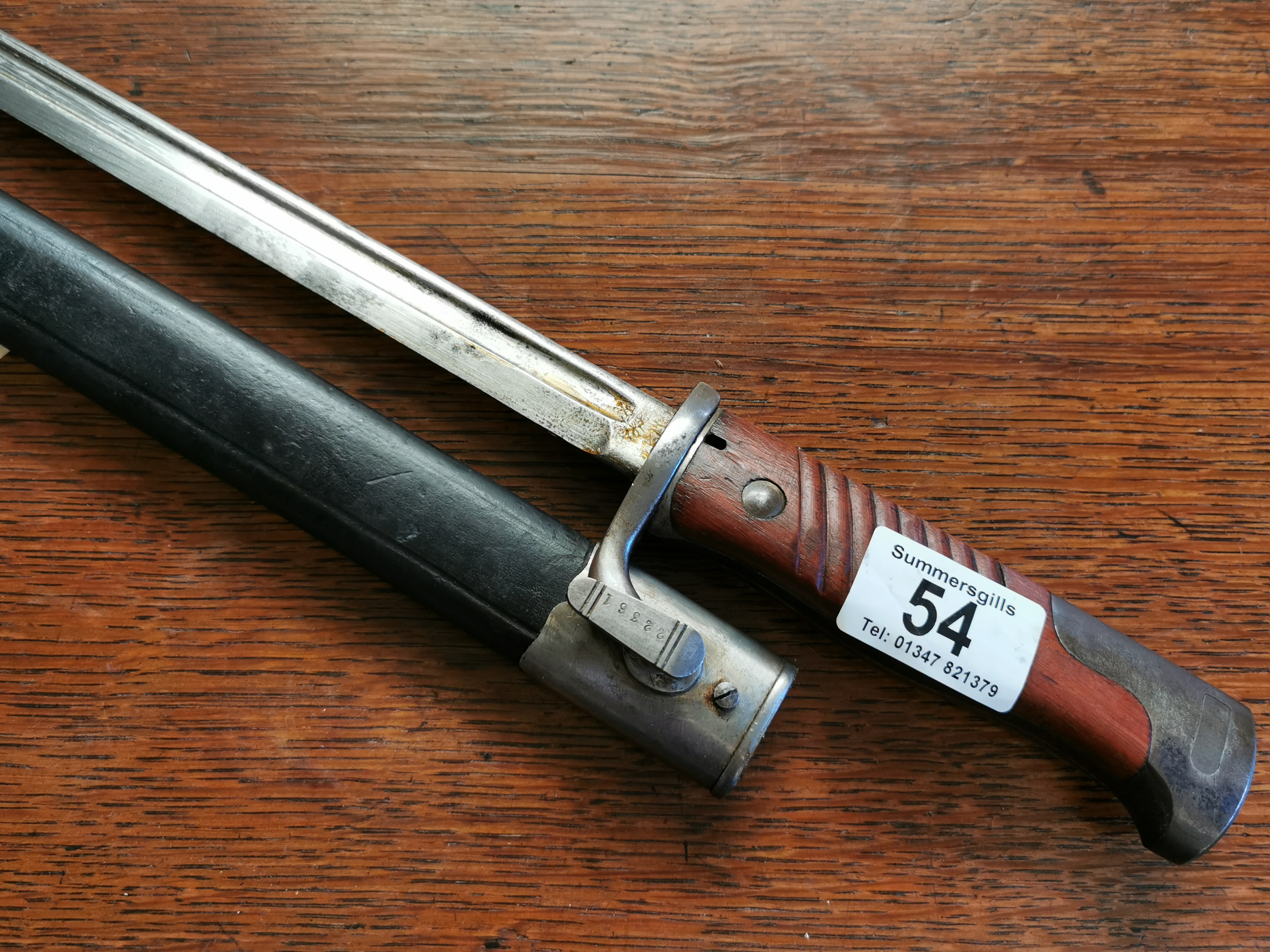 Simson & Co Suhl German Bayonet - Marked "22361"