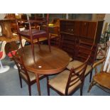 Rosewood table and chairs