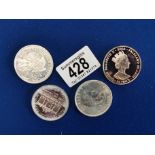 Set of Four Silver Coins