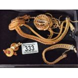 Ladies Gold Effect Jewellery Set