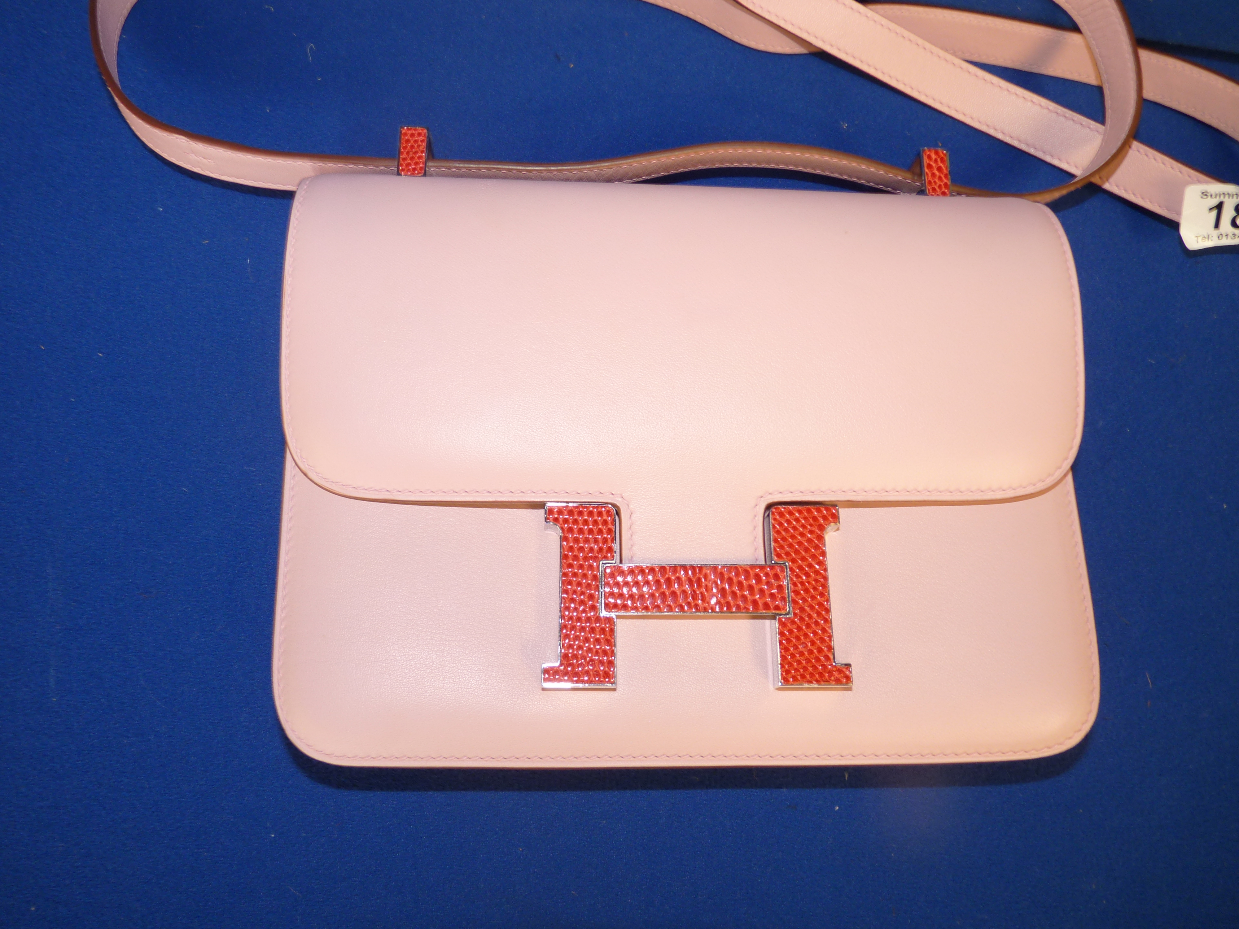 Boxed Hermes Pink Ladies Handbag - Image 13 of 14