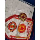 1991 Manchester United vs Panathinaikos Football Matchday Flag Gift