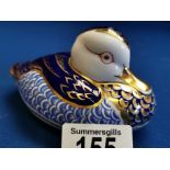 Royal Crown Derby Duck Paperweight - no stopper