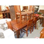 Dining table and 6 chairs