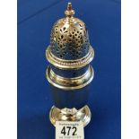 Silver Sugar Shaker - weight 123g