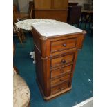 Antique French bedside cabinet