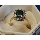 Emerald & Diamond Ring