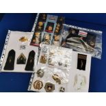 Binder of Military Cap & Lapel Badges inc Iraq, UN, Bosnia, Australia