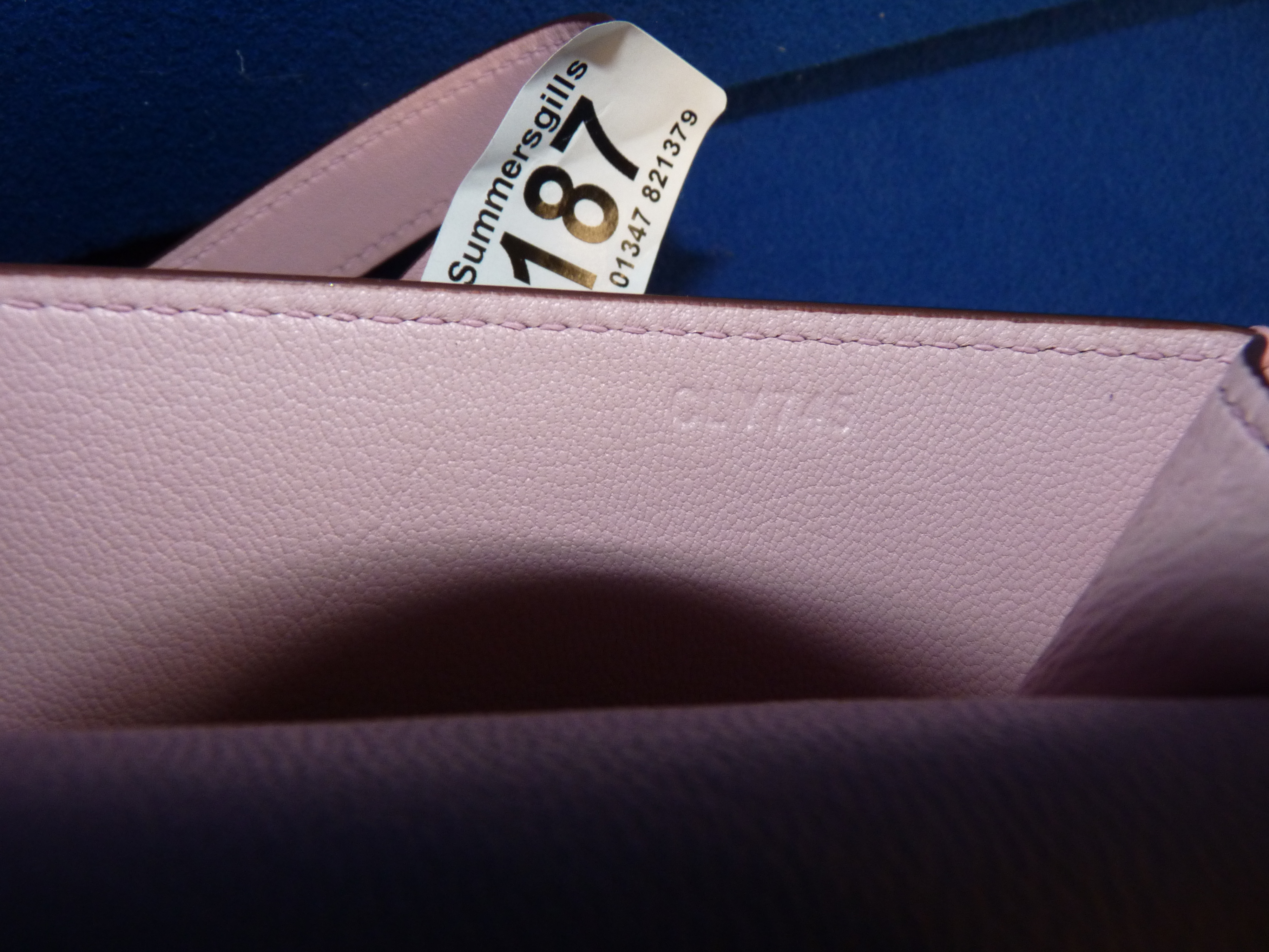 Boxed Hermes Pink Ladies Handbag - Image 11 of 14
