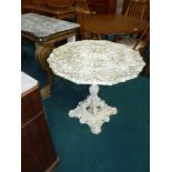 Antique cast iron table