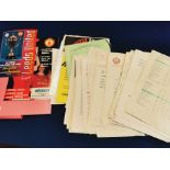 Folder of Manchester United Reserve/Junior Team Paperwork, inc Class of '92/Beckham etc