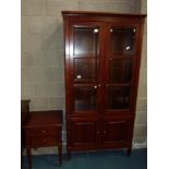 Mahogany bookcase and cabinet