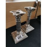 Pair of Silver Candlesticks