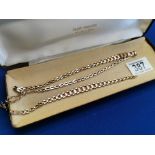 Cased Gold Link Bracelet & Necklace