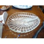 Art Glass Lobster Shell Centrepiece