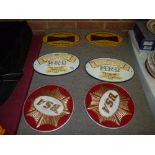 Cast iron repro plates x 5