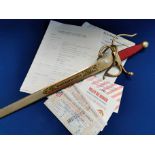 Manchester Utd vs Athletico Madrid Commemorative Football Matchday Sword - 23rd October 1991 +