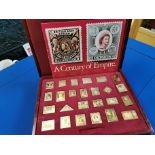Century of Empire Gold Plated Solid Silver Postage Marks - Set of 24