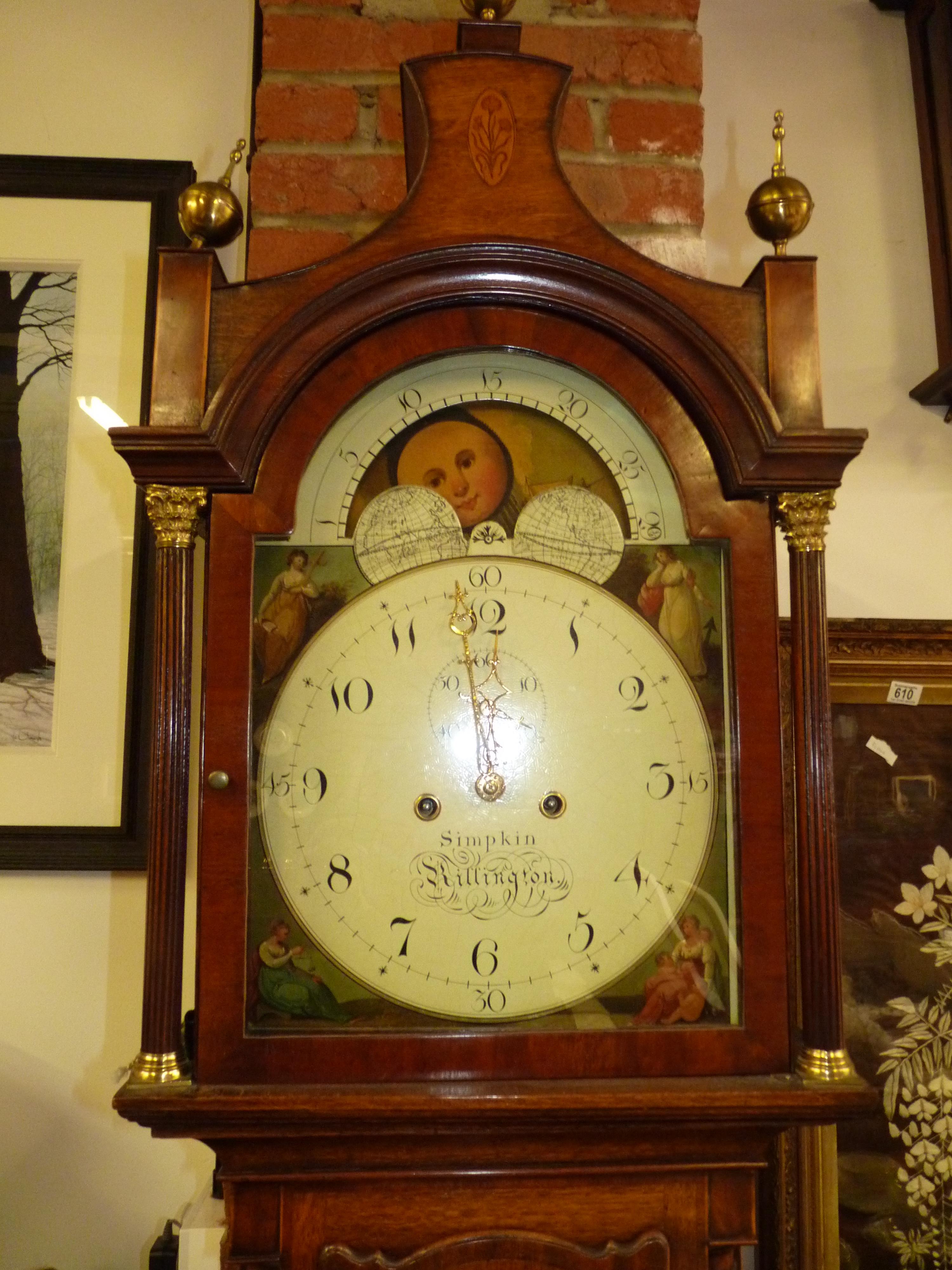 Simpkin of Rillington Victorian Longcase Grandfather Clock - Image 6 of 8