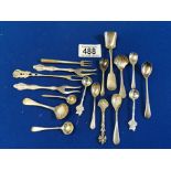 Box of Silver Spoons & Plated Ware
