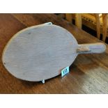 Yorkshire Oak Mouseman Oval Chopping Board