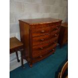 Victorian Mahogany bow chest