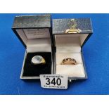 Pair of 9ct Gold Rings