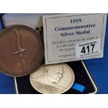 Commemorative Atkinson Silver Medal + Gliding Championship Plaque