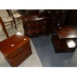 3 x mahogany furniture