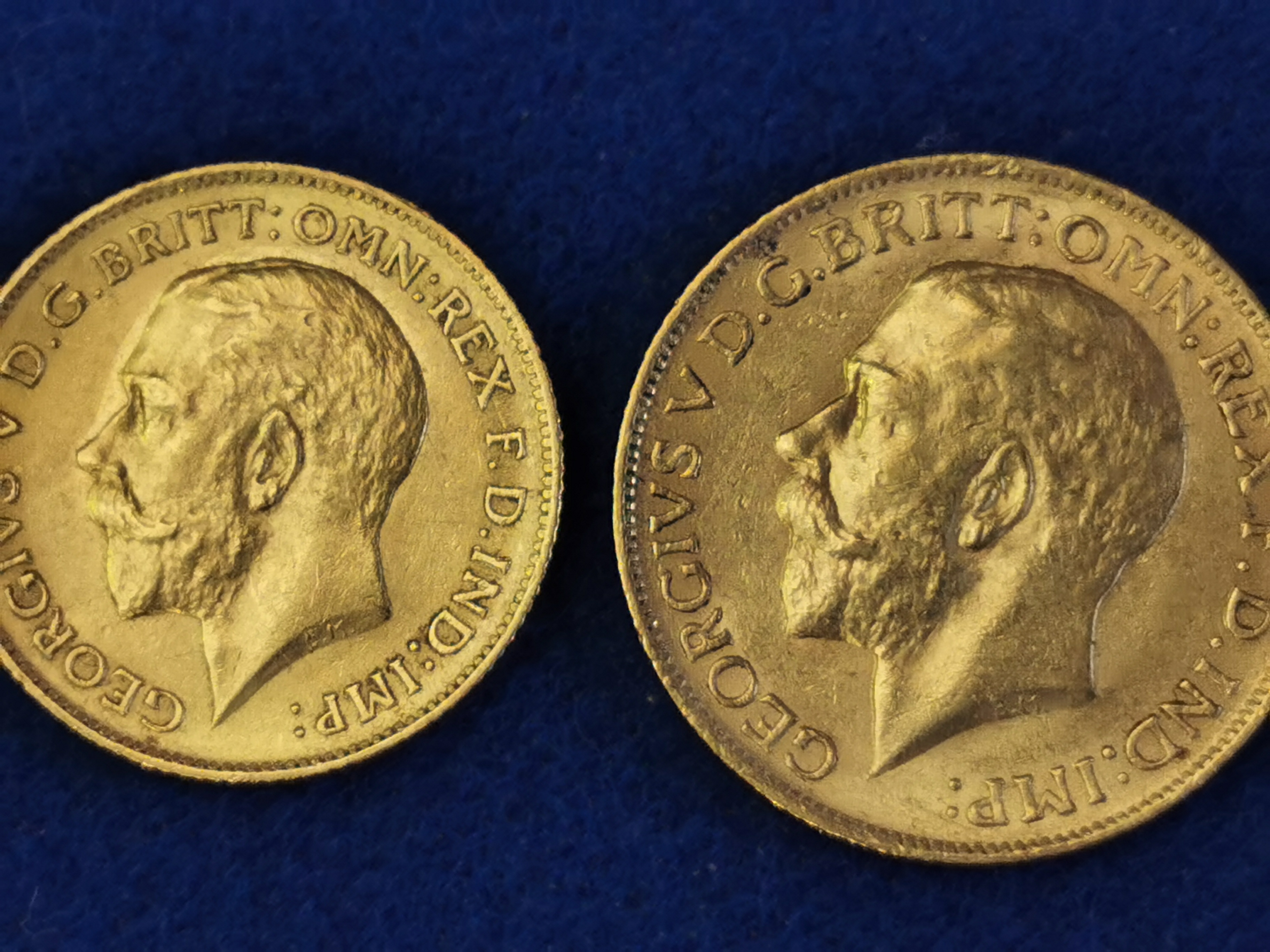 Gold Full & Half Sovereign Coins - Dated 1911 & 1912 - Image 2 of 2