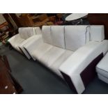 2 x white settees