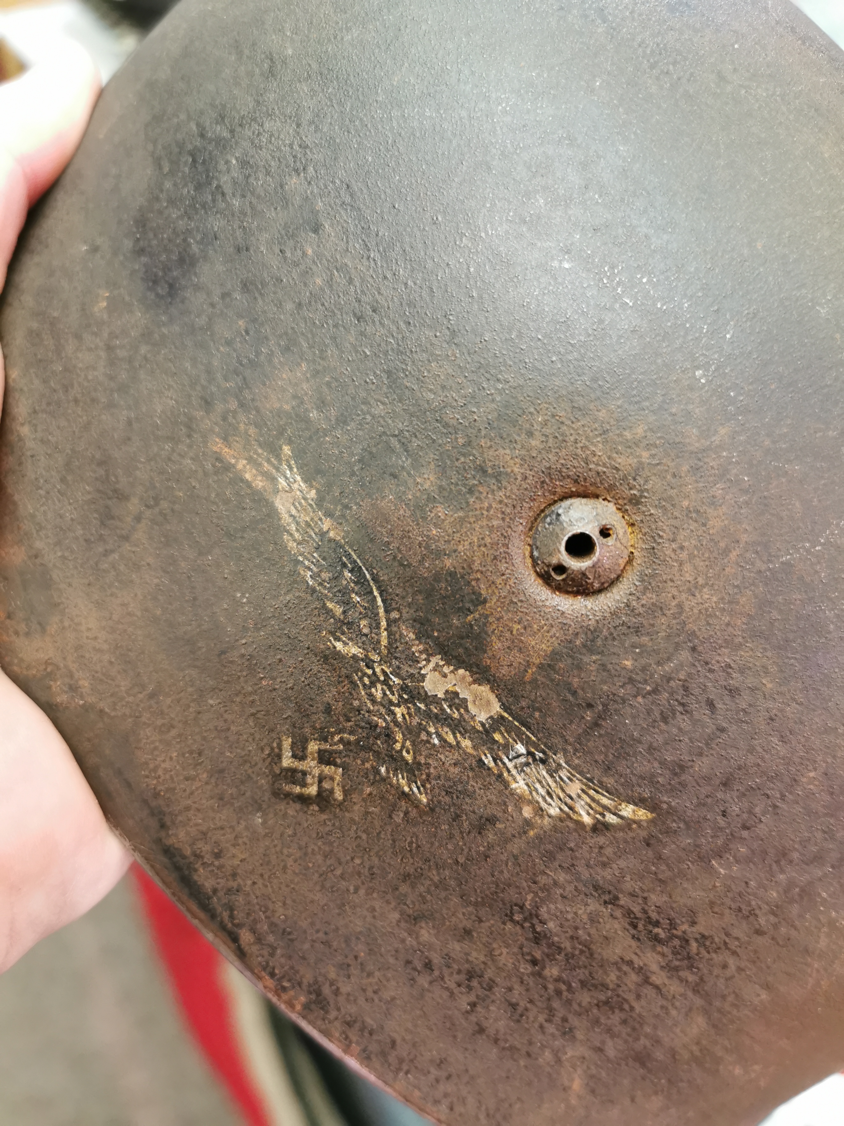 WWII German Paratrooper Helmet - Bild 8 aus 14