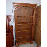 Pine bookshelves