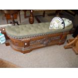 Antique Mahogany Window Seat