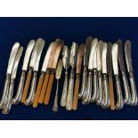 Collection of Silver Knives (Bone and HM Silver-Handled)