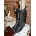 Pair of leather riding boots