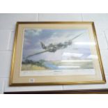 Blenheim MK IV Bomber Print by Frank Wootton - signed by the artist and squadron