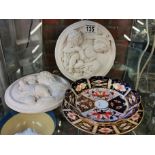 Pair of Classical Plaques & Royal Crown Derby Imari Plates