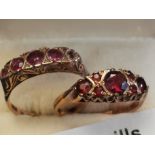 9ct Gold Ruby Ring + 1 Other