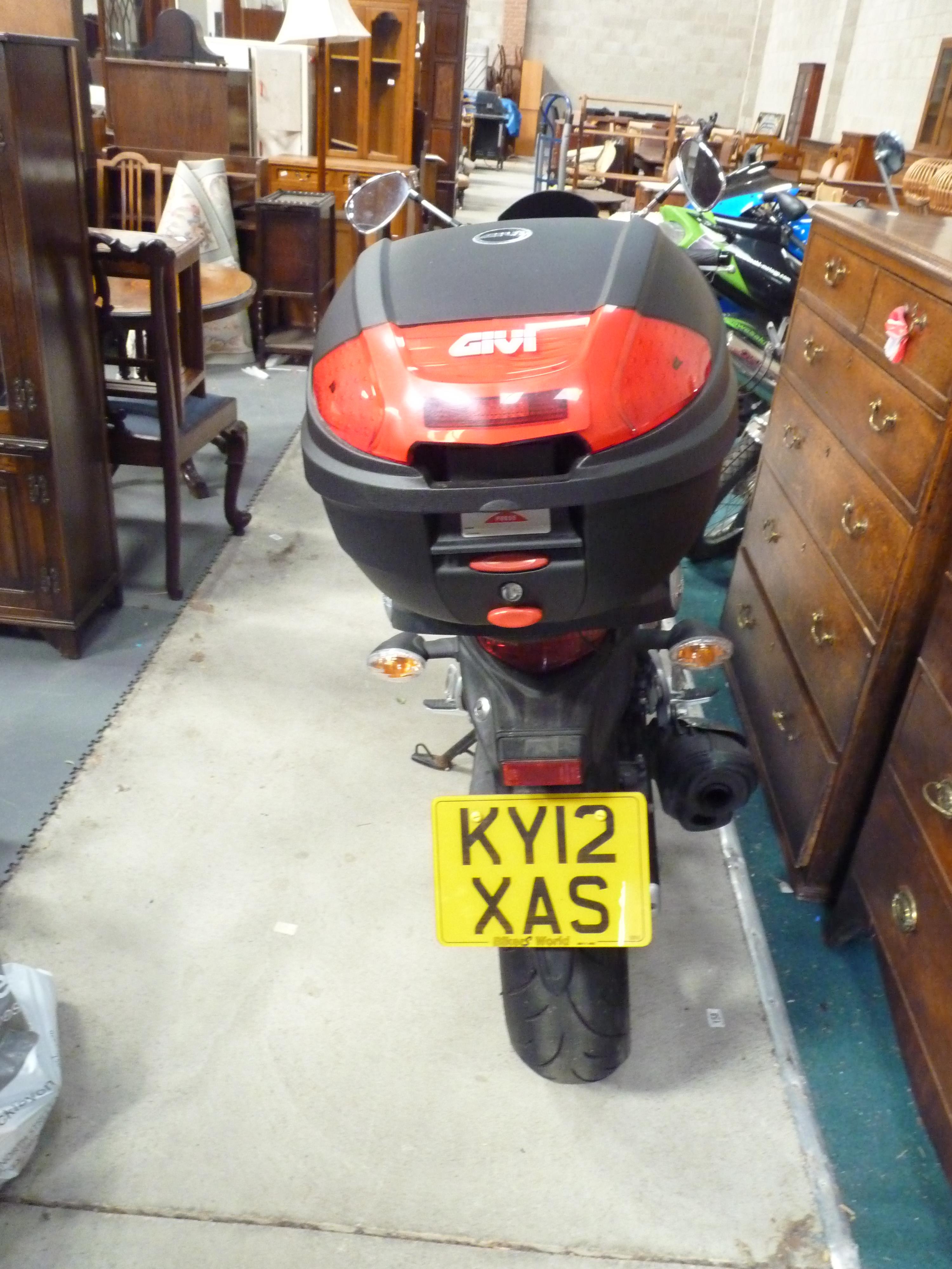 SUZUKI SFV 650 L0 2012 Date of first registration March 2012 In red only 3500 miles KY12 XAS - Image 3 of 7