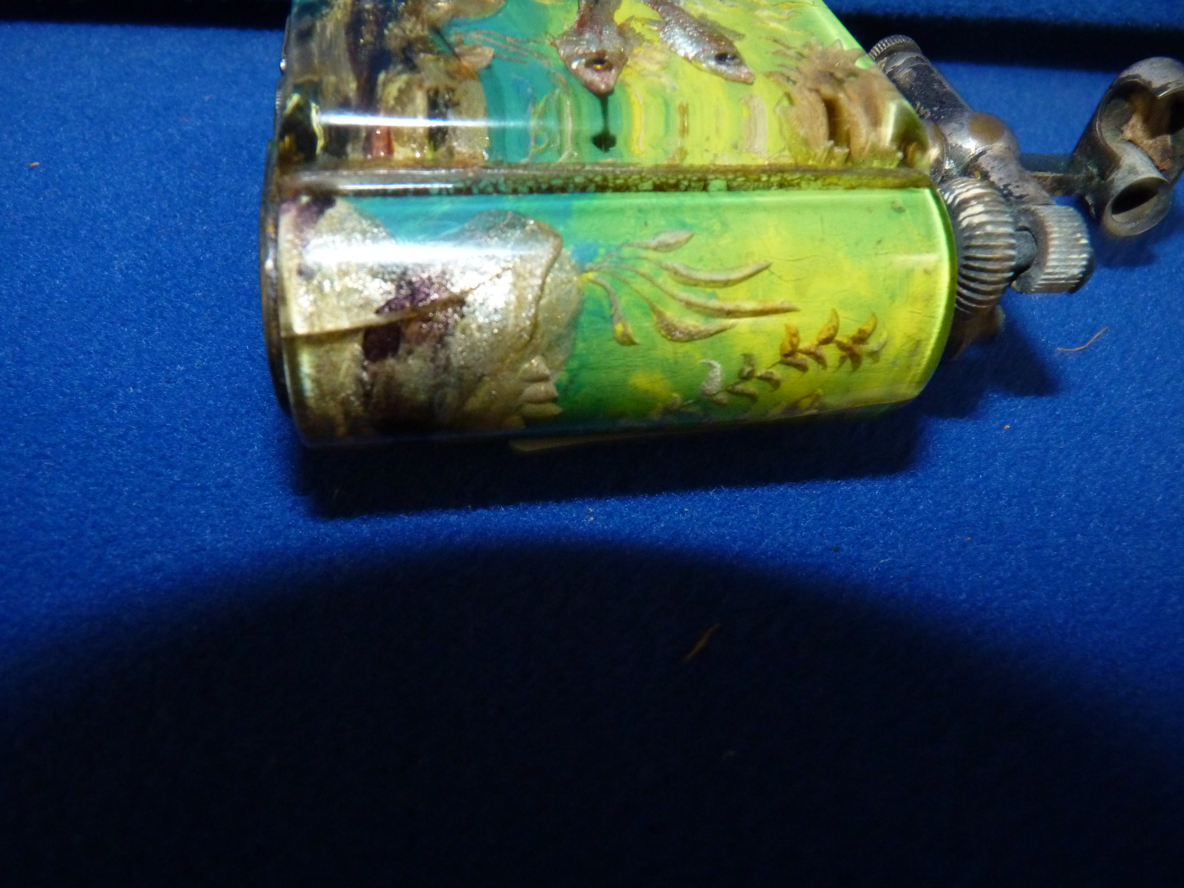 Dunhill Fishtank Table Lighter ( A/f ) - Image 9 of 13