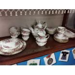 Royal Albert 27pc Autumn Roses Tea Set