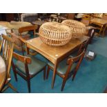 Teak "Retro'" dining set and lamps