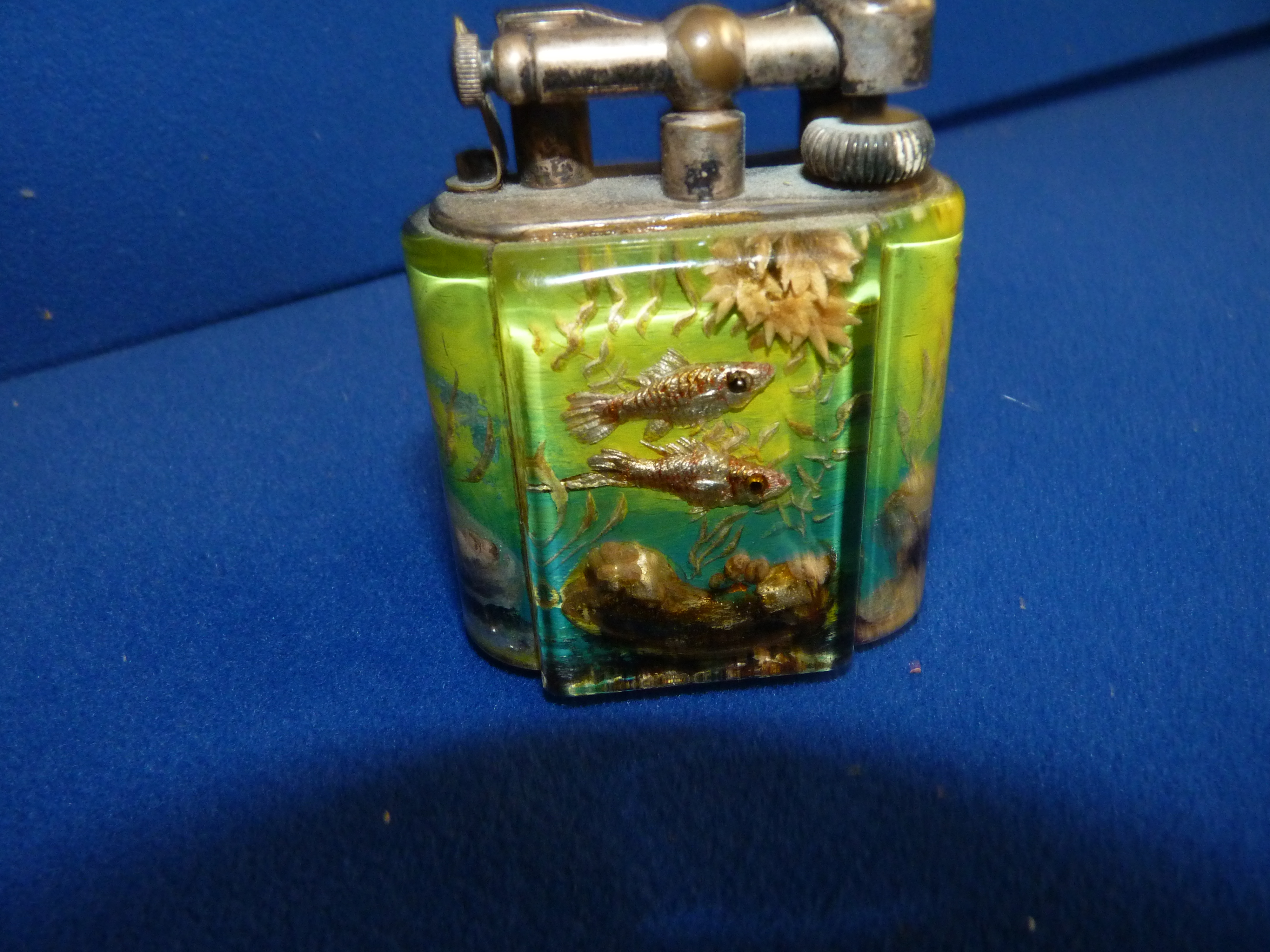 Dunhill Fishtank Table Lighter ( A/f ) - Image 6 of 13