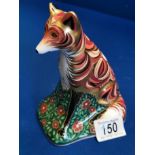 Royal Crown Derby Vixen Fox Paperweight - gold stopper